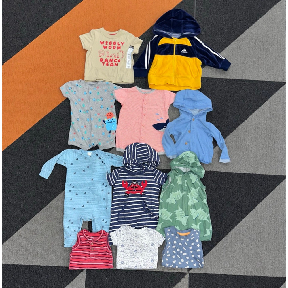 Lot of 11 Baby Boy Bundle 6 months Mixed Brands & Seasons - Picture 11 of 12
